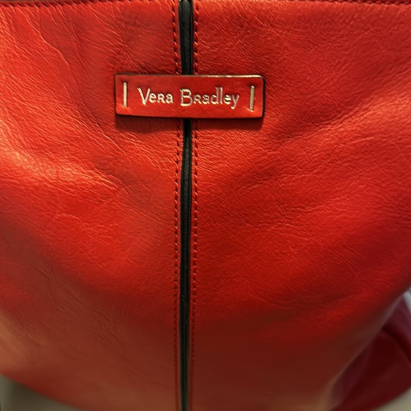 💕🌈💕🌈☀️🌈Vera Bradley Red Leather Bag with Shoulder Strap - Picture 6 of 6